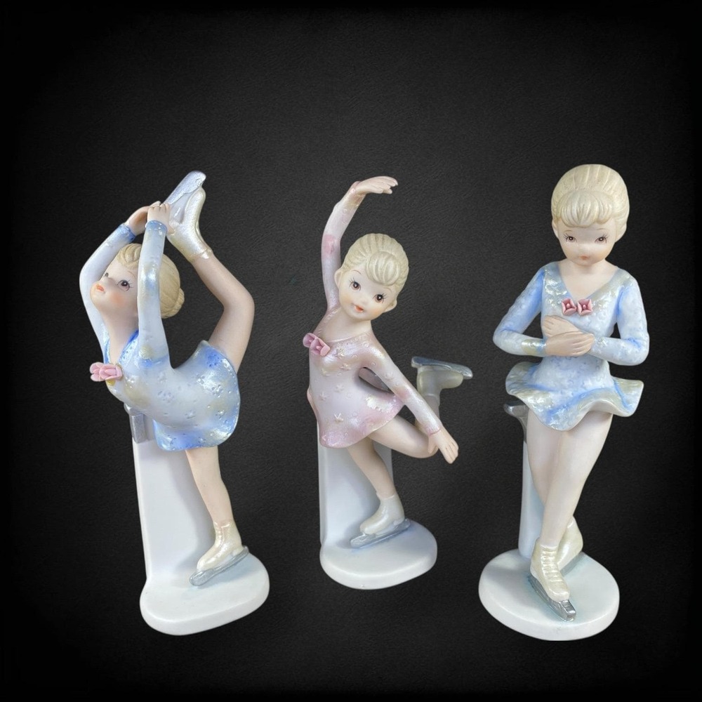 Lefton‎ Christopher Collection Figurine Lot 1986 1988 Porcelain Vintage Set of 3